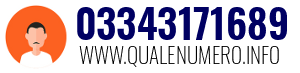 Numero di telefono 03343171689 03343171689