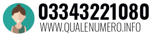 Numero di telefono 03343221080 03343221080