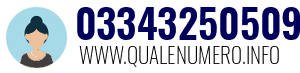 Numero di telefono 03343250509 03343250509
