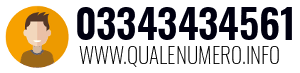 Numero di telefono 03343434561 03343434561
