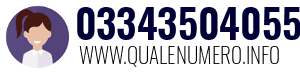 Numero di telefono 03343504055 03343504055
