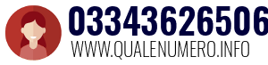 Numero di telefono 03343626506 03343626506