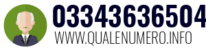 Numero di telefono 03343636504 03343636504