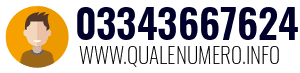 Numero di telefono 03343667624 03343667624