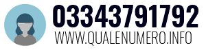 Numero di telefono 03343791792 03343791792