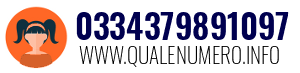 Numero di telefono 0334379891097 0334379891097