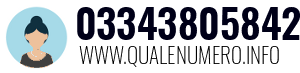 Numero di telefono 03343805842 03343805842