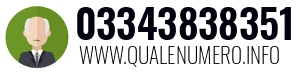 Numero di telefono 03343838351 03343838351