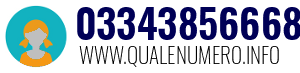 Numero di telefono 03343856668 03343856668