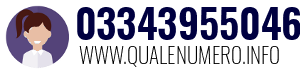 Numero di telefono 03343955046 03343955046