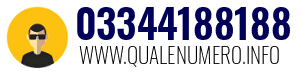 Numero di telefono 03344188188 03344188188