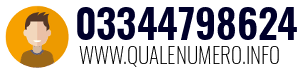 Numero di telefono 03344798624 03344798624