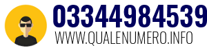 Numero di telefono 03344984539 03344984539