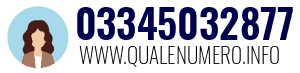 Numero di telefono 03345032877 03345032877