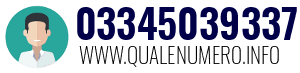 Numero di telefono 03345039337 03345039337