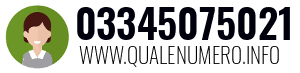 Numero di telefono 03345075021 03345075021