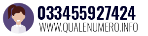 Numero di telefono 033455927424 033455927424