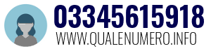 Numero di telefono 03345615918 03345615918