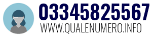 Numero di telefono 03345825567 03345825567