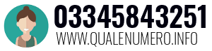 Numero di telefono 03345843251 03345843251