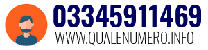 Numero di telefono 03345911469 03345911469