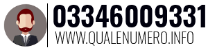 Numero di telefono 03346009331 03346009331