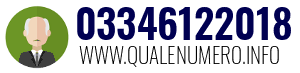 Numero di telefono 03346122018 03346122018