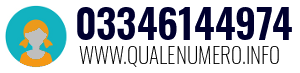 Numero di telefono 03346144974 03346144974