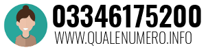 Numero di telefono 03346175200 03346175200