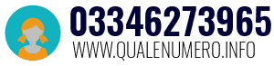 Numero di telefono 03346273965 03346273965