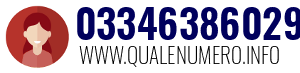 Numero di telefono 03346386029 03346386029