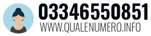 Numero di telefono 03346550851 03346550851