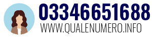 Numero di telefono 03346651688 03346651688