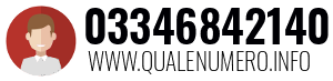 Numero di telefono 03346842140 03346842140