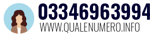 Numero di telefono 03346963994 03346963994