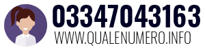 Numero di telefono 03347043163 03347043163