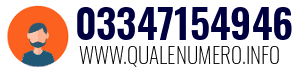 Numero di telefono 03347154946 03347154946