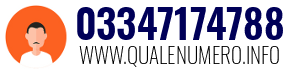 Numero di telefono 03347174788 03347174788