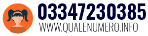 Numero di telefono 03347230385 03347230385
