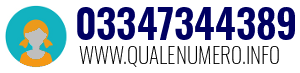 Numero di telefono 03347344389 03347344389