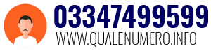 Numero di telefono 03347499599 03347499599