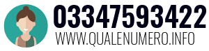 Numero di telefono 03347593422 03347593422