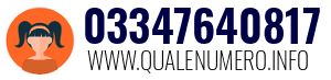 Numero di telefono 03347640817 03347640817