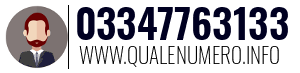 Numero di telefono 03347763133 03347763133