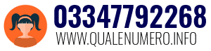 Numero di telefono 03347792268 03347792268
