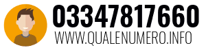 Numero di telefono 03347817660 03347817660