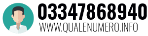 Numero di telefono 03347868940 03347868940