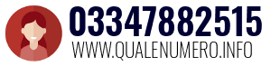 Numero di telefono 03347882515 03347882515
