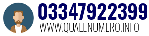 Numero di telefono 03347922399 03347922399