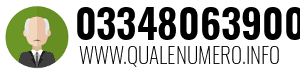 Numero di telefono 03348063900 03348063900